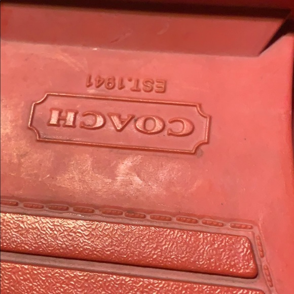 Coach Rain Boots Pink Lori Size 9 Silver Hardware - Picture 13 of 14